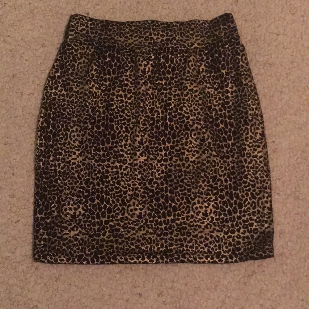 Leopard-print Mini Skirt